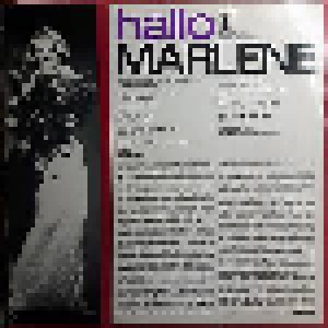 Marlene Dietrich: Hallo Marlene (LP) - Bild 2