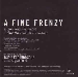 A Fine Frenzy: Blow Away (Promo-Single-CD) - Bild 2