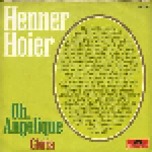 Henner Hoier: Oh, Angelique (7") - Bild 2