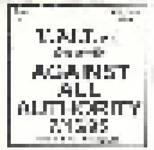 Cover - Against All Authority: V.M.L. Live Presents...