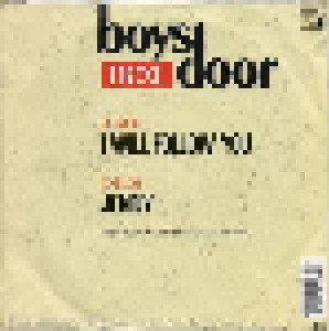 Boys Next Door: I Will Follow You (7") - Bild 2