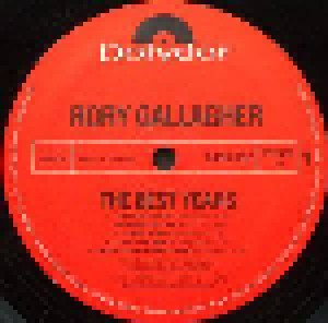 Rory Gallagher: The Best Years (LP) - Bild 3