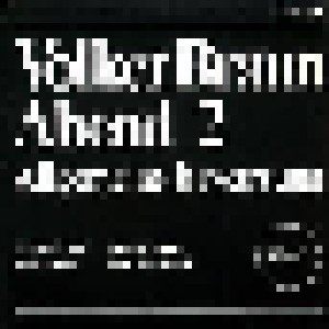 Cover - Volker Braun: Volker Braun Abend 2 - Allgemeine Erwartung