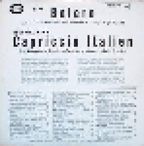 Maurice Ravel + Pjotr Iljitsch Tschaikowski: Bolero / Capriccio Italien (Split-LP) - Bild 2
