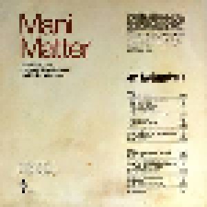 Mani Matter: Dr Kolumbus (LP) - Bild 2