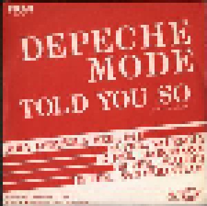 Depeche Mode: Told You So (Promo-7") - Bild 2