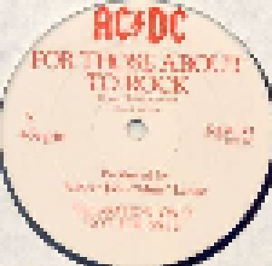AC/DC: For Those About To Rock (We Salute You) (Promo-12") - Bild 3