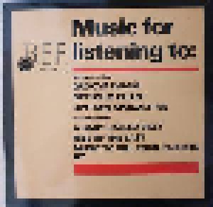 British Electric Foundation: Music For Listening To (LP) - Bild 1