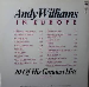 Andy Williams: In Europe - 20 Of His Greatest Hits (LP) - Bild 2