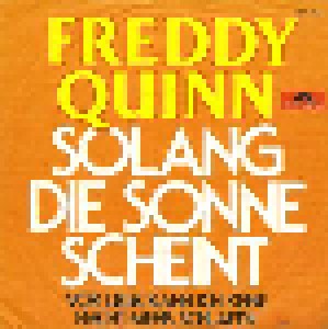 Cover - Freddy Quinn: Solang Die Sonne Scheint