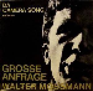 Cover - Walter Mossmann: Grosse Anfrage
