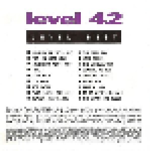 Level 42: Level Best (CD) - Bild 5