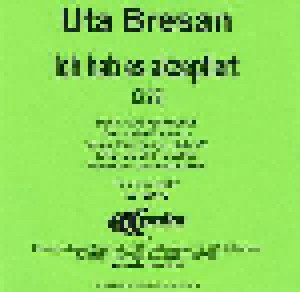 Uta Bresan: Ich Hab Es Akzeptiert (Promo-Single-CD) - Bild 1