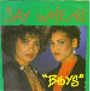 Cover - Say When!: Boys (Girls)