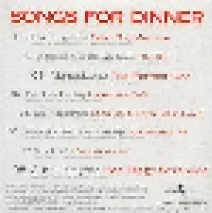 Songs For Dinner (CD) - Bild 2