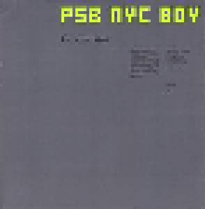 Pet Shop Boys: New York City Boy (Promo-12") - Bild 1