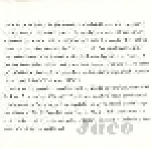 Jaco Pastorius, Pat Metheny, Bruce Ditmas, Paul Bley: Jaco (CD) - Bild 4
