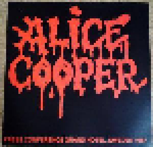 Cover - Alice Cooper: Press Conference Grand Hotel, Sweden 1987